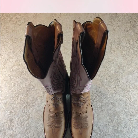 Women’s Justin cowgirl boots size 8 USA MADE - Picture 4 of 8